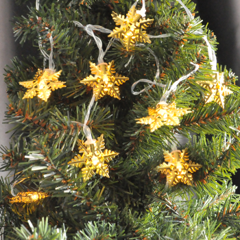 Yılbaşı Pilli Figürlü Led Işık 3mt -Kar Tanesi- Yılbaşı Pilli Figürlü Led Işık 3mt -Kar Tanesi-