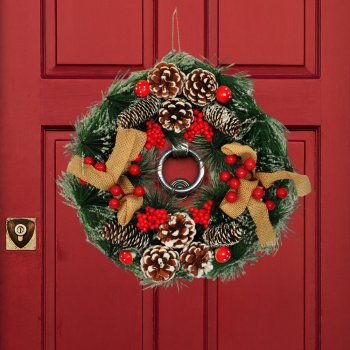 Yılbaşı Dekor Çelenk 30cm Yılbaşı Dekor Çelenk 30cm