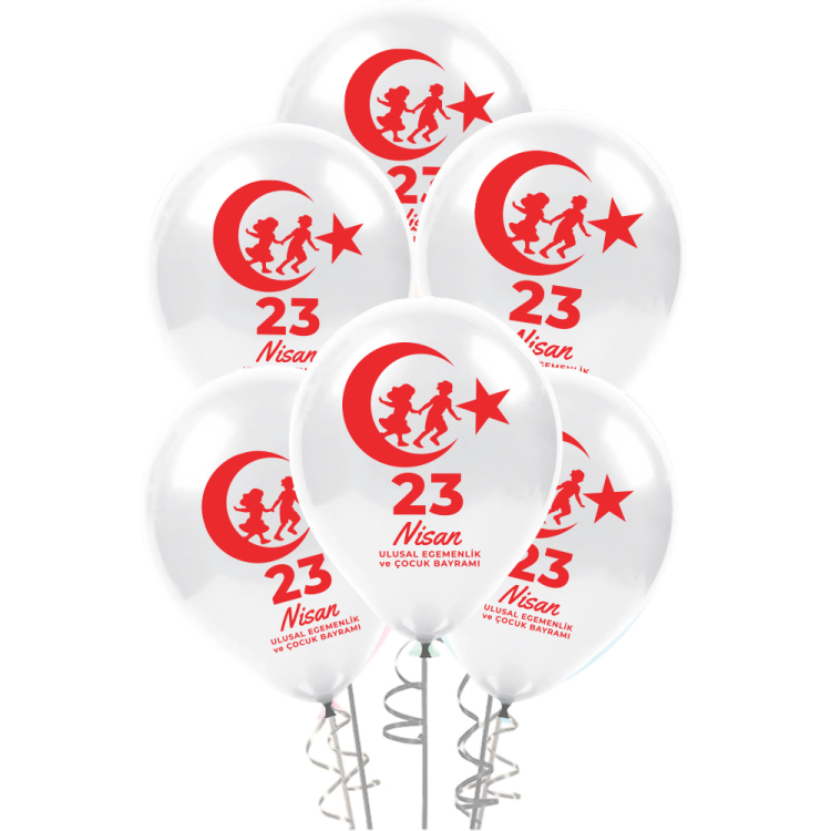12 Pastel Balon Baskılı 100lü -23 Nisan- 12 Pastel Balon Baskılı 100lü -23 Nisan-