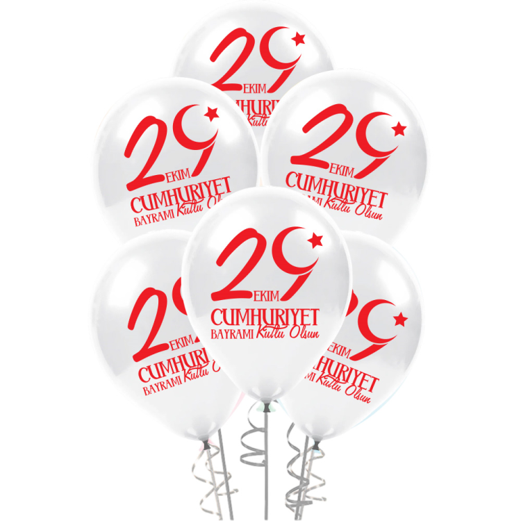 12 Pastel Balon Baskılı 100lü -29 Ekim Cumhuriyet Bayramı- 12 Pastel Balon Baskılı 100lü -29 Ekim Cumhuriyet Bayramı-