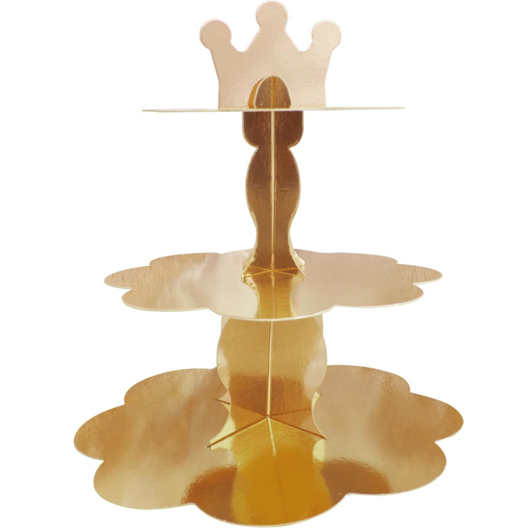 Cupcake Sunum Standı Metalik Altın Cupcake Sunum Standı Metalik Altın