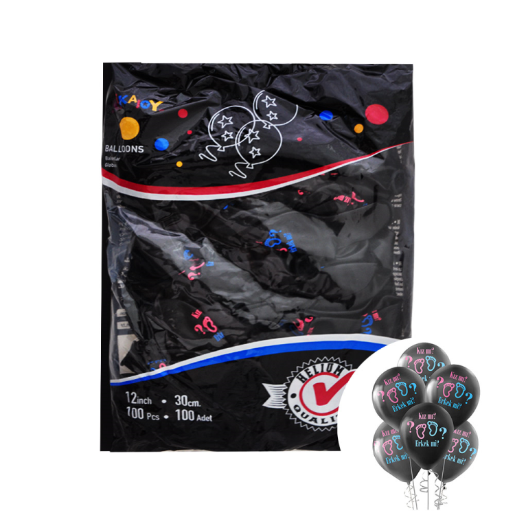 12 Pastel Balon Baskılı 100lü -Cinsiyet- 12 Pastel Balon Baskılı 100lü -Cinsiyet-