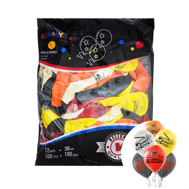 12 Pastel Balon Baskılı 100lü -Fire Fighter- 12 Pastel Balon Baskılı 100lü -Fire Fighter-