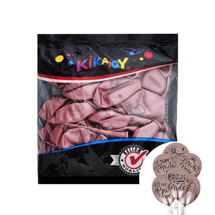 12 Krom Balon Baskılı 50li -Team Bride- 12 Krom Balon Baskılı 50li -Team Bride-