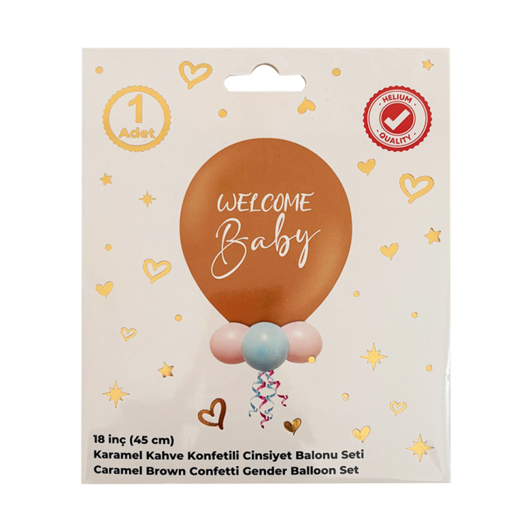 18 Cinsiyet Partisi Balon Kiti -Karamel- 18 Cinsiyet Partisi Balon Kiti -Karamel-