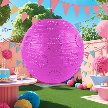 Kağıt Fener Seti Dantelli 35cm -KF013- Kağıt Fener Seti Dantelli 35cm -KF013-