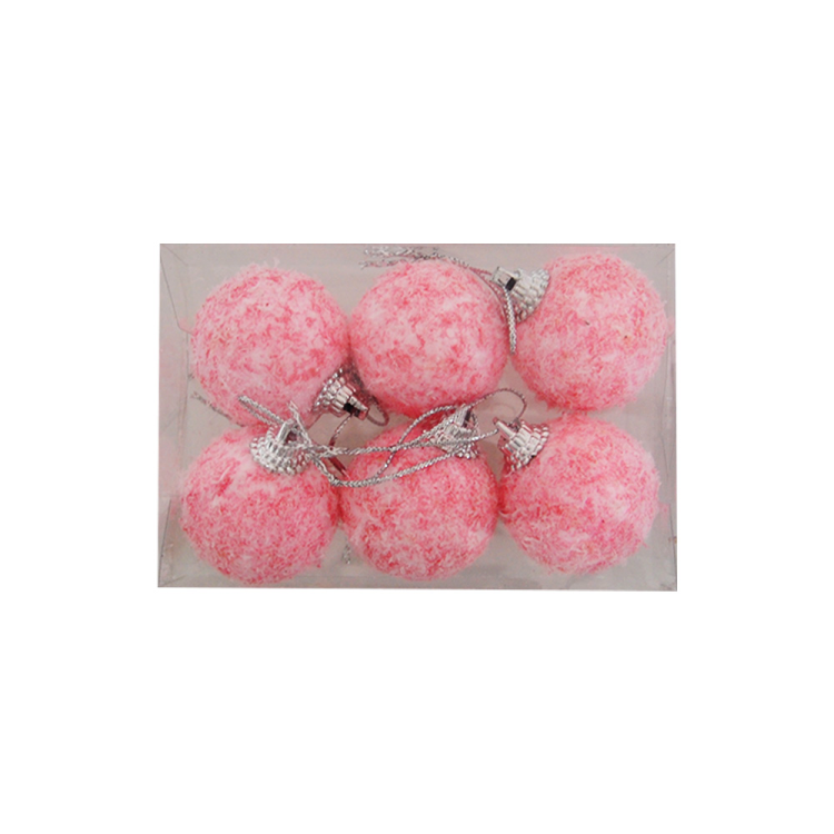 4cm Ağaç Süsleme Topları 6lı -Yb4cm.Pembe- 4cm Ağaç Süsleme Topları 6lı -Yb4cm.Pembe-