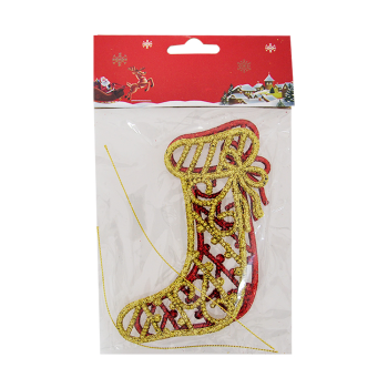 Yılbaşı Ağaç Süsü Simli 2li Yılbaşı Ağaç Süsü Simli 2li