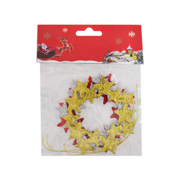 Yılbaşı Ağaç Süsü Simli 3lü Yılbaşı Ağaç Süsü Simli 3lü