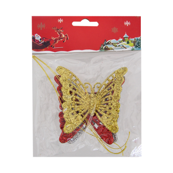 Yılbaşı Ağaç Süsü Simli 3lü Yılbaşı Ağaç Süsü Simli 3lü