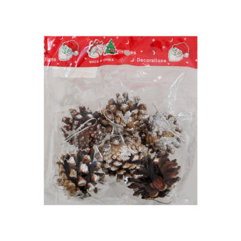 Yılbaşı Ağaç Süsü Kozalak 4cm 6lı Yılbaşı Ağaç Süsü Kozalak 4cm 6lı