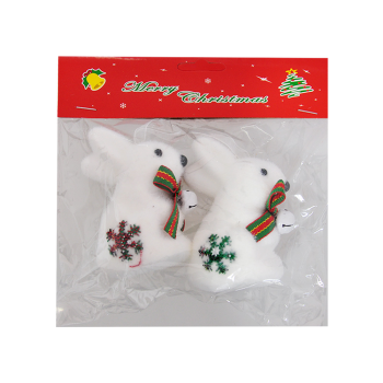 Yılbaşı Ağaç Süsü Simli Tavşan 2li Yılbaşı Ağaç Süsü Simli Tavşan 2li