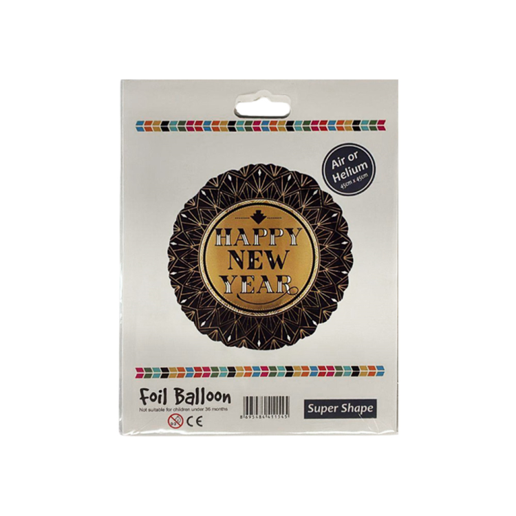 Folyo Balon 45cm Happy New Year -XTS_270- Folyo Balon 45cm Happy New Year -XTS_270-