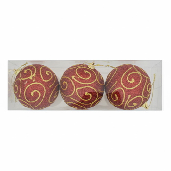 8cm Lüks Ağaç Süsleme Topları 3lü -yb617.1- 8cm Lüks Ağaç Süsleme Topları 3lü -yb617.1-