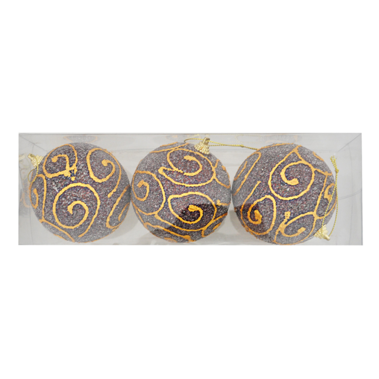 8cm Lüks Ağaç Süsleme Topları 3lü -yb617.2- 8cm Lüks Ağaç Süsleme Topları 3lü -yb617.2-