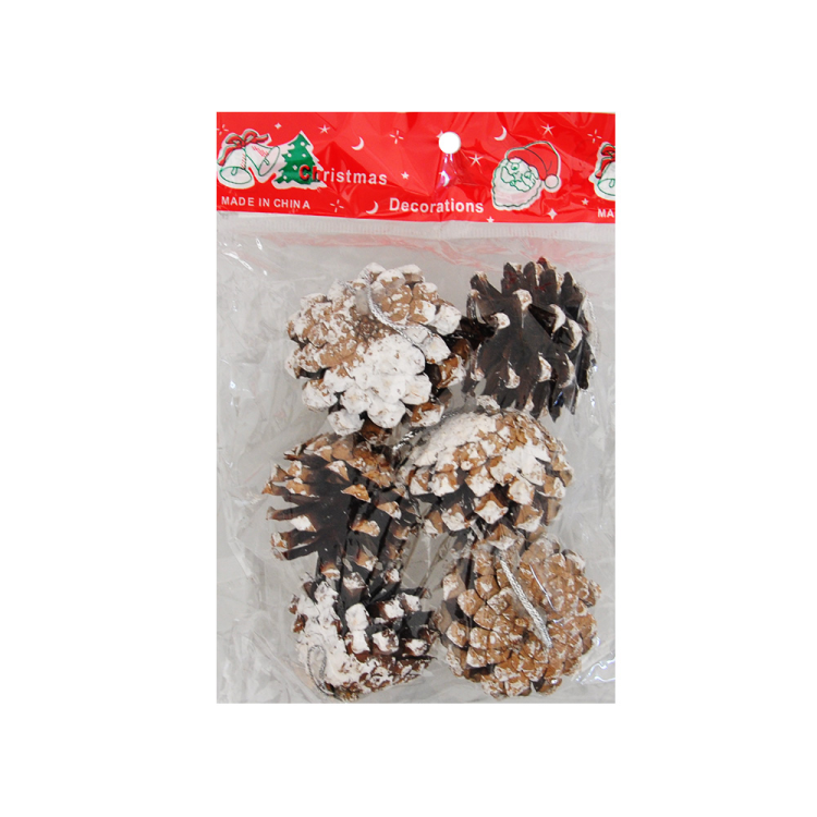 Yılbaşı Ağaç Süsü Kozalak 6cm 6lı Yılbaşı Ağaç Süsü Kozalak 6cm 6lı