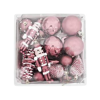 Yılbaşı Ağaç Süsleme Seti 24 Parça -Şampanya- Yılbaşı Ağaç Süsleme Seti 24 Parça -Şampanya-