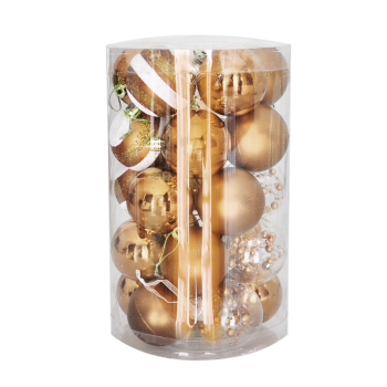 Yılbaşı Ağaç Süsleme Seti 25 Parça -Altın- Yılbaşı Ağaç Süsleme Seti 25 Parça -Altın-