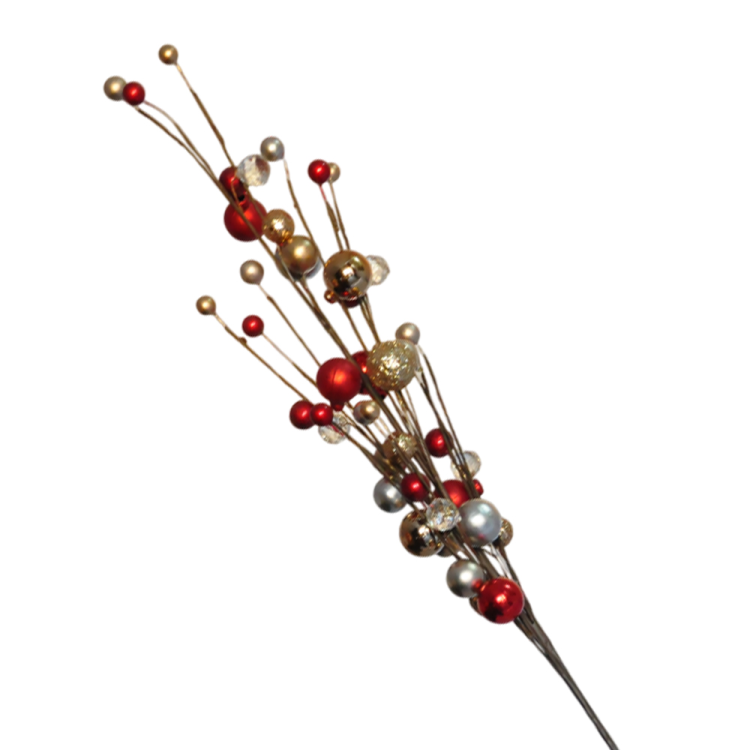 Yılbaşı Dekor Obje -Kırmızı Süslü Dal- Yılbaşı Dekor Obje -Kırmızı Süslü Dal-