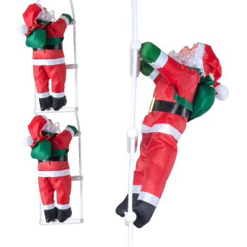 Merdiven Tırmanan Noel Baba 105cm 2li Merdiven Tırmanan Noel Baba 105cm 2li