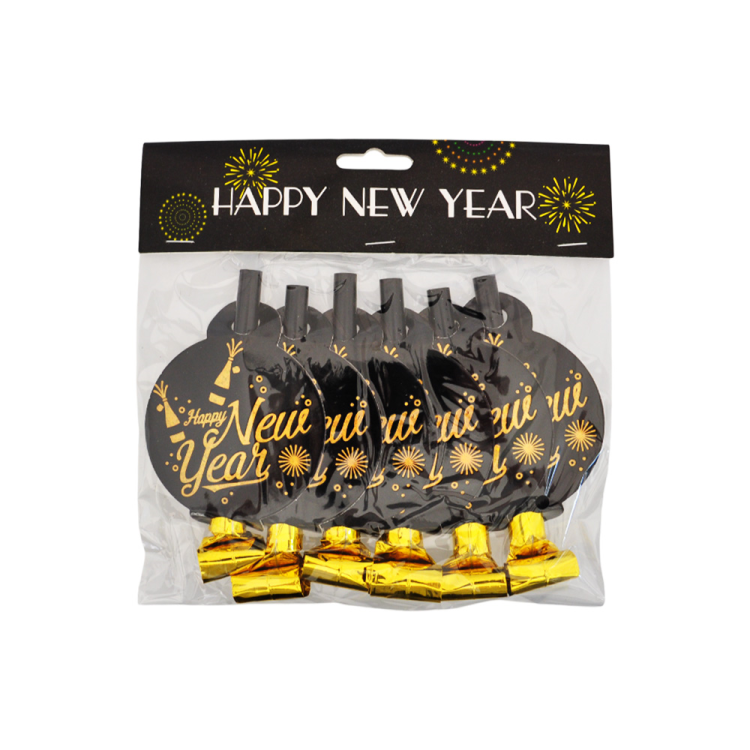 Yılbaşı Simli Yılan Düdük 6lı Yılbaşı Simli Yılan Düdük 6lı