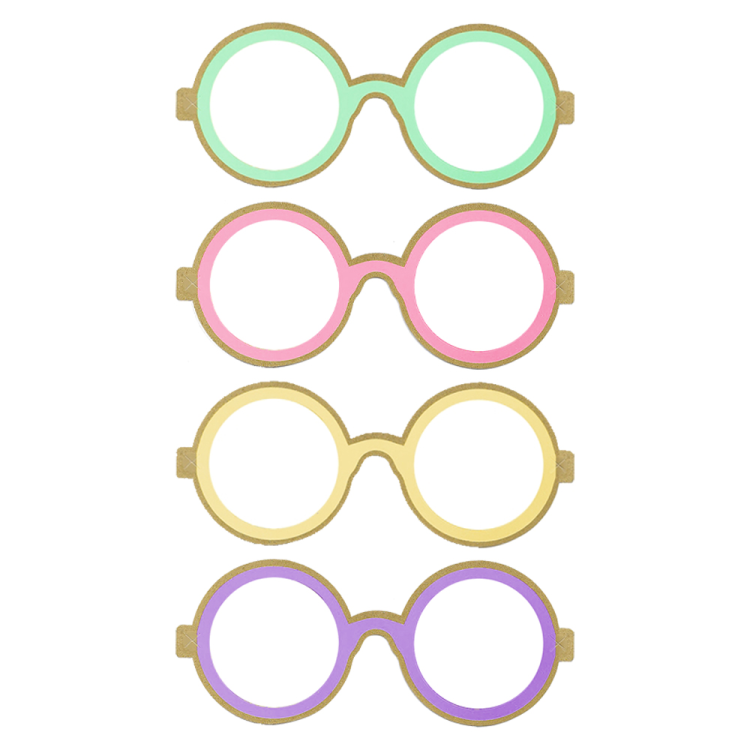 Karton Parti Gözlük12li -Makaron Renkler- Karton Parti Gözlük12li -Makaron Renkler-