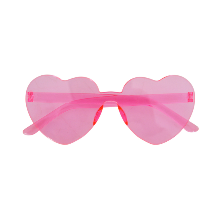 Parti Gözlüğü -Pembe Kalp-
