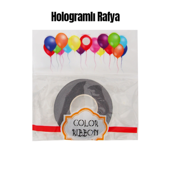 Hologramlı Rafya 8mm 20 Metre -Gümüş- Hologramlı Rafya 8mm 20 Metre -Gümüş-