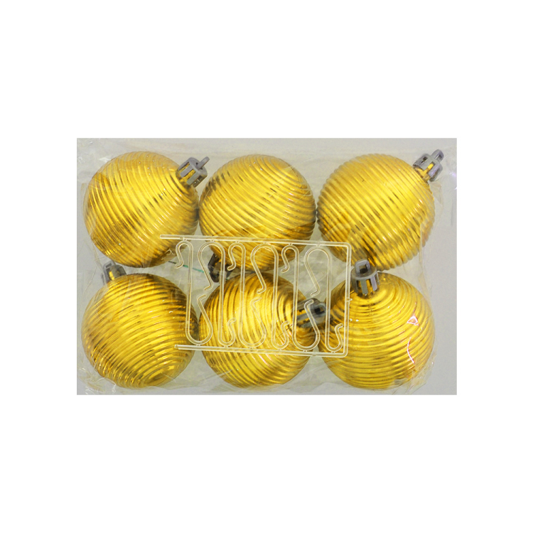 Ağaç Süsleme Topları 6lı - 5cm -Altın Hasır- Ağaç Süsleme Topları 6lı - 5cm -Altın Hasır-