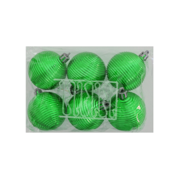 Ağaç Süsleme Topları 6'lı - 5cm -Yeşil Hasır- Ağaç Süsleme Topları 6'lı - 5cm -Yeşil Hasır-