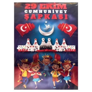 Milli Bayramlar Karton Taç 6lı -29 Ekim- Milli Bayramlar Karton Taç 6lı -29 Ekim-
