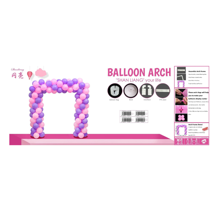 Balon Standı 210x210cm -Kare Ark- Balon Standı 210x210cm -Kare Ark-