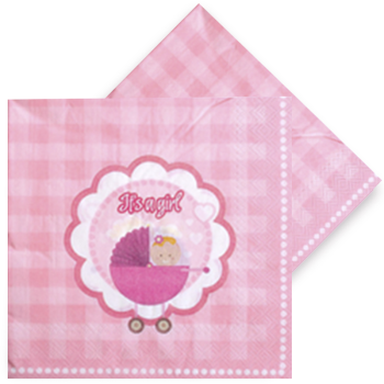 Peçete Roll Up 20li -Kız Bebek- Peçete Roll Up 20li -Kız Bebek-