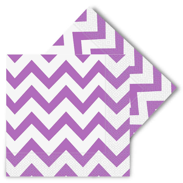 Peçete Roll Up 20li -Zigzag Lila- Peçete Roll Up 20li -Zigzag Lila-