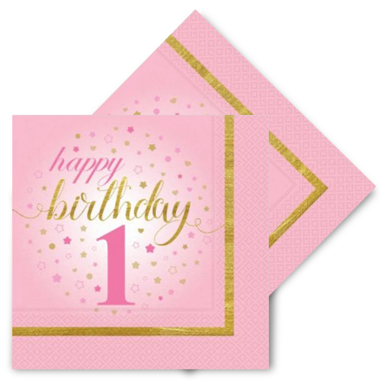 Peçete Roll Up 20li -Küçük Yıl. 1 Yaş Kız- Peçete Roll Up 20li -Küçük Yıl. 1 Yaş Kız-