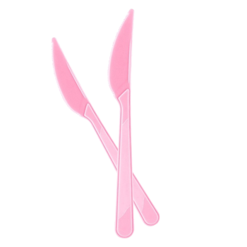 Plastik Bıçak 10lu -Pembe- Plastik Bıçak 10lu -Pembe-