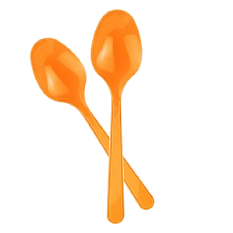 Plastik Kaşık 10lu -Turuncu- Plastik Kaşık 10lu -Turuncu-