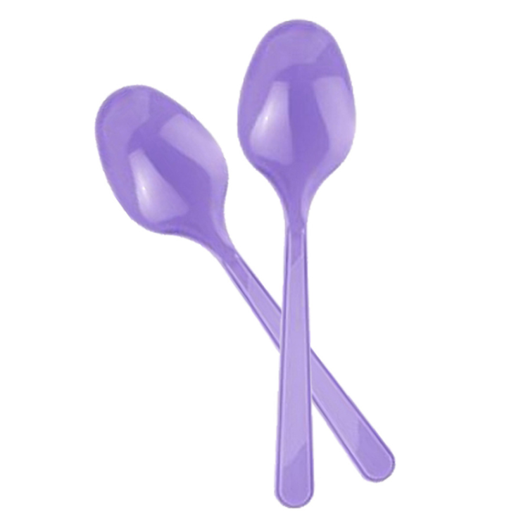 Tek Kullanımlık Plastik Kaşık 24lü -Lila- Tek Kullanımlık Plastik Kaşık 24lü -Lila-