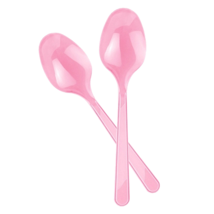 Tek Kullanımlık Plastik Kaşık 24lü -Pembe- Tek Kullanımlık Plastik Kaşık 24lü -Pembe-