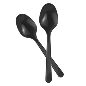 Tek Kullanımlık Plastik Kaşık 24lü -Siyah- Tek Kullanımlık Plastik Kaşık 24lü -Siyah-