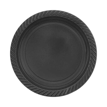 Tek Kullanımlık Plastik Tabak 22cm -Siyah- Tek Kullanımlık Plastik Tabak 22cm -Siyah-