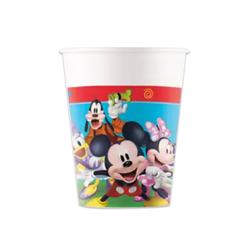 Mickey Rock The House Plastik Bardak 200ml 8li Mickey Rock The House Plastik Bardak 200ml 8li