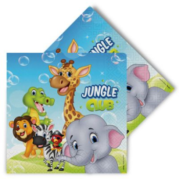 Peçete 33x33 16lı -Jungle Club- Peçete 33x33 16lı -Jungle Club-