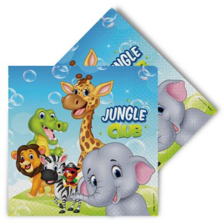 Peçete 33x33 16lı -Jungle Club- Peçete 33x33 16lı -Jungle Club-