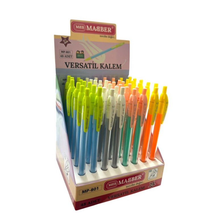 MABER MP-801 STANDLI VERSATİL KALEM 0.7MM 48Lİ