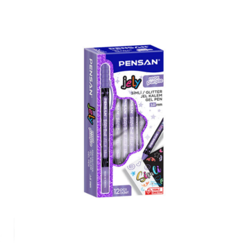 PENSAN 2800 MOR JELY GLİTTER SİMLİ JEL KALEM 12'Lİ PENSAN 2800 MOR JELY GLİTTER SİMLİ JEL KALEM 12'Lİ