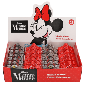 MINNIE MOUSE YILDIZ KALEMTIRAŞ ICON1-ICON2 24'LÜ ^*720