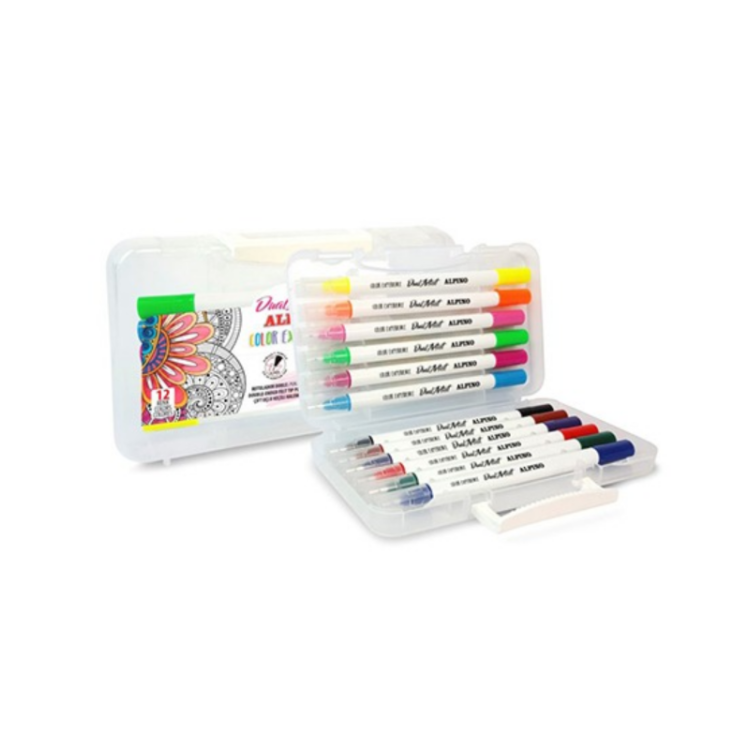 ALPINO AR-000186 DUAL ARTIST KEÇELİ KALEM 12 RENK ÇİFT YÖNLÜ