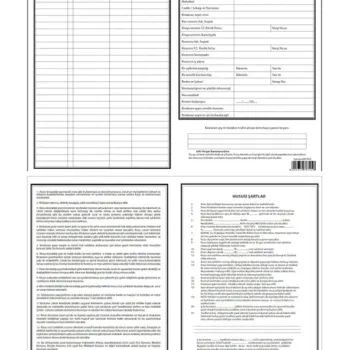 PASTEL KİRA KONTRATI 100'LÜ *30************ >