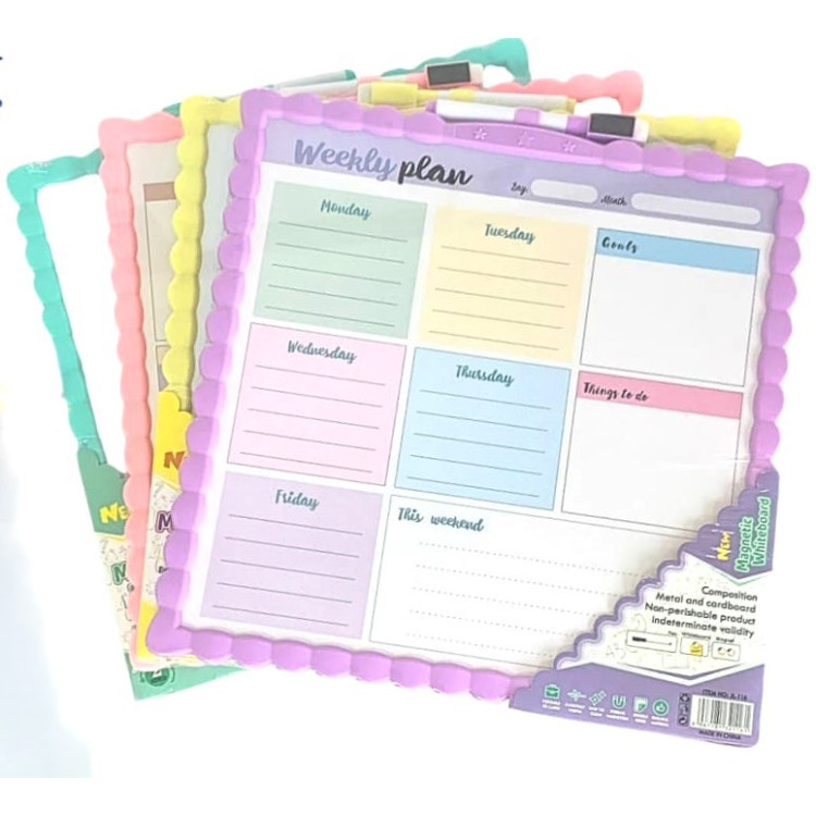 MİKRO JL-116 MAGNETİK ÇİFT TARAFLI YAZI TAHTASI 29CMX29CM  12 Lİ*8